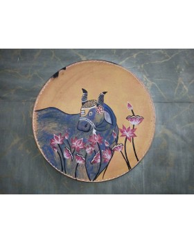 Wooden Wall Decor Plate - Multicolor